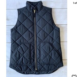 Black J. Crew Quilted Vest